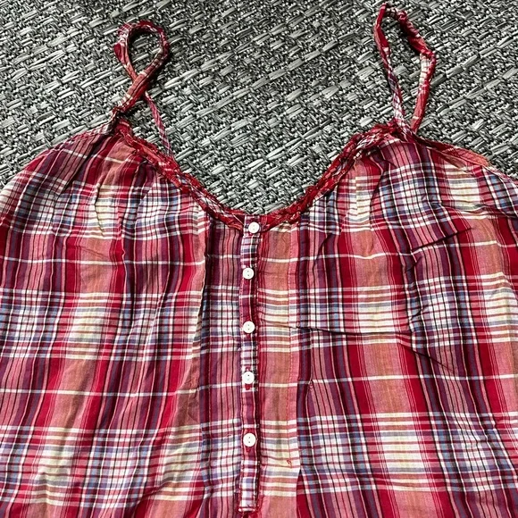 Ardene | Pink Plaid Lightweight Tank - Picture 4 of 13